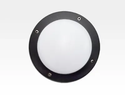 3W LED Wand/Deckenleuchte anthrazit rund Tageslicht Weiß / 6000-6500K 135lm 230VAC IP54 120Grad -Ausstellungsstück mit kleinen Schönheitsfehler — Bild 3