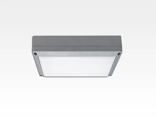 5W LED Wand/Deckenleuchte grau rechteckig Tageslicht Weiß / 6000-6500K 225lm 230VAC IP54 120Grad