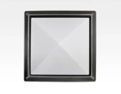 20W LED Wand/Deckenleuchte anthrazi quadr. pyr. Tageslicht Weiß / 6000-6500K 900lm 230VAC IP54 120Grad — Bild 5