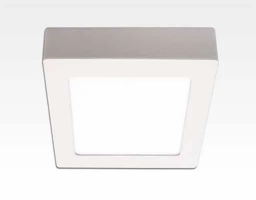 18W LED Aufbauleuchte weiß quadratisch dimmbar Neutral Weiß / 4200-4700K 1530lm 230VAC IP40 110Grad