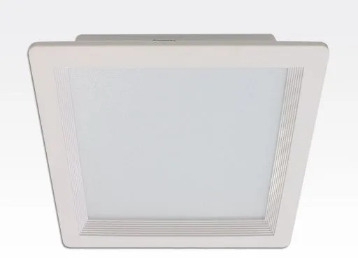 36W LED Einbau Downlight weiß quadratisch dimmbar Neutral Weiß / 4000-4500K 3600lm 230VAC IP43 120Grad -Ausstellungsstück mit kleinen Schönheitsfehler