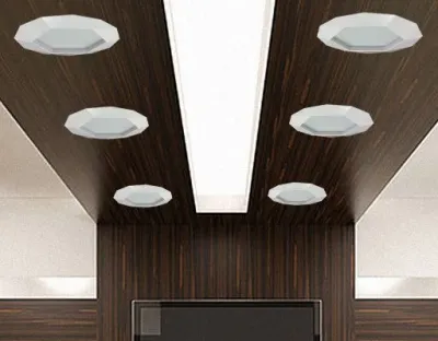 24W LED Einbau Downlight weiß dimmbar Warm Weiß / 2700-3200K 2400lm 230VAC IP43 120Grad — Bild 2