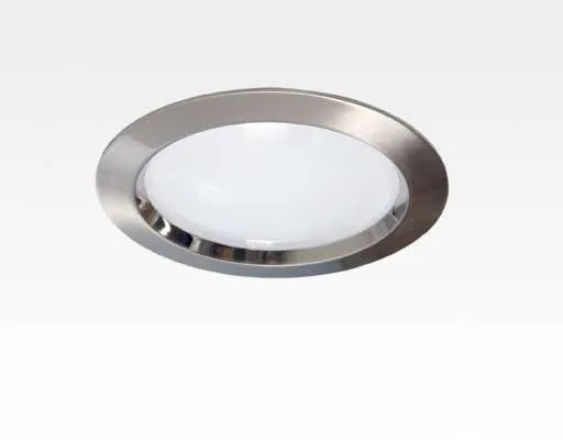5W LED Einbau Downlight Edelstahl gebürstet rund dim. Warm Weiß / 2800-3300K 320lm IP40 230VAC