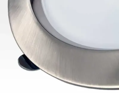 5W LED Einbau Downlight Edelstahl gebürstet rund dim. Warm Weiß / 2800-3300K 320lm IP40 230VAC — Bild 3