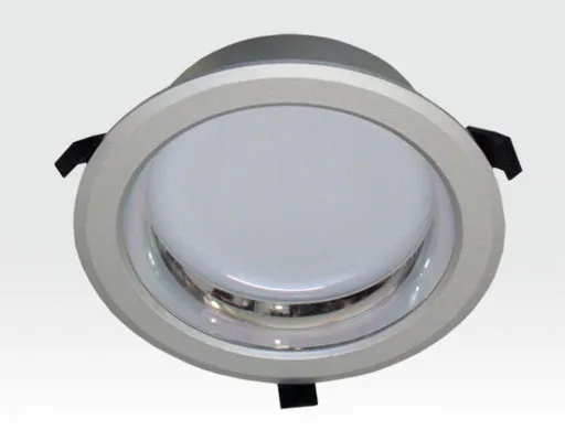 20W LED Einbau Downlight silber rund Neutral Weiß / 4000-4500K 1600lm 230VAC IP44 120Grad
