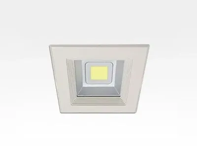 8W LED Einbau Downlight weiß quadratisch Warm Weiß / 2700-3200K 480lm 230VAC IP44 120Grad
