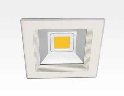 10W LED Einbau Downlight weiß quadratisch Warm Weiß / 2700-3200K 650lm 230VAC IP40 120Grad