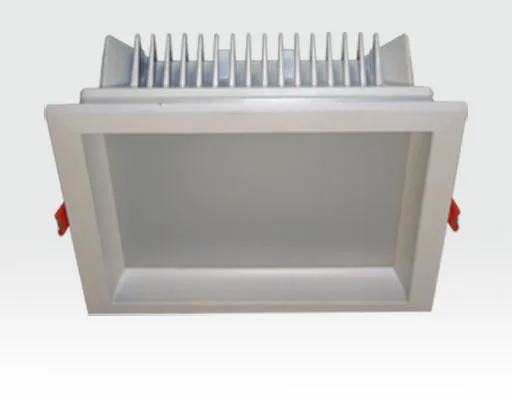24W LED Einbau Downlight weiß quadratisch Warm Weiß / 2700-3200K 2160lm 230VAC IP44 120Grad