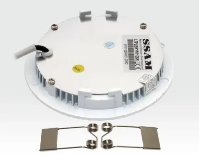 6W LED Paneel weiss rund Warm Weiss dimmbar 400lm 120Grad / ABVERKAUF 2700-3200K D110mm 230VAC — Bild 2