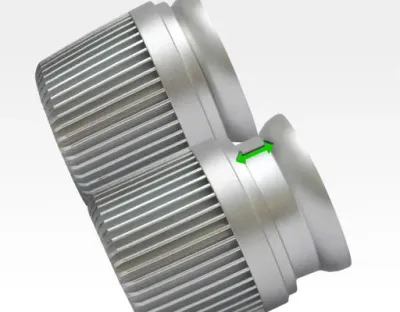 4W LED Fokus Mini Spot mit Halterung silber rund Neutral Weiß / 4000K 220lm 230VAC 21-71Grad -Ausstellungsstück mit kleinen Schönheitsfehler — Bild 4