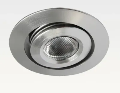 3W LED Miniatur Design Einbau Leuchte Warm Weiß 45Grad / 135lm +/-30 Grad schwenkbar 12VDC -Ausstellungsstück mit kleinen Schönheitsfehler