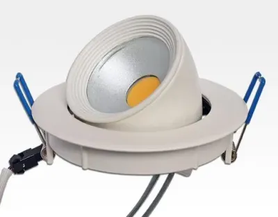 8W LED Einbau Spotleuchte weiß rund Neutral Weiß / 4000-4500K 525lm 230VAC IP40 90Grad — Bild 3