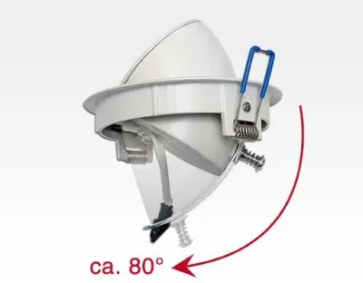 8W LED Einbau Spotleuchte weiß rund Neutral Weiß / 4000-4500K 525lm 230VAC IP40 90Grad -Ausstellungsstück mit kleinen Schönheitsfehlern — Bild 2